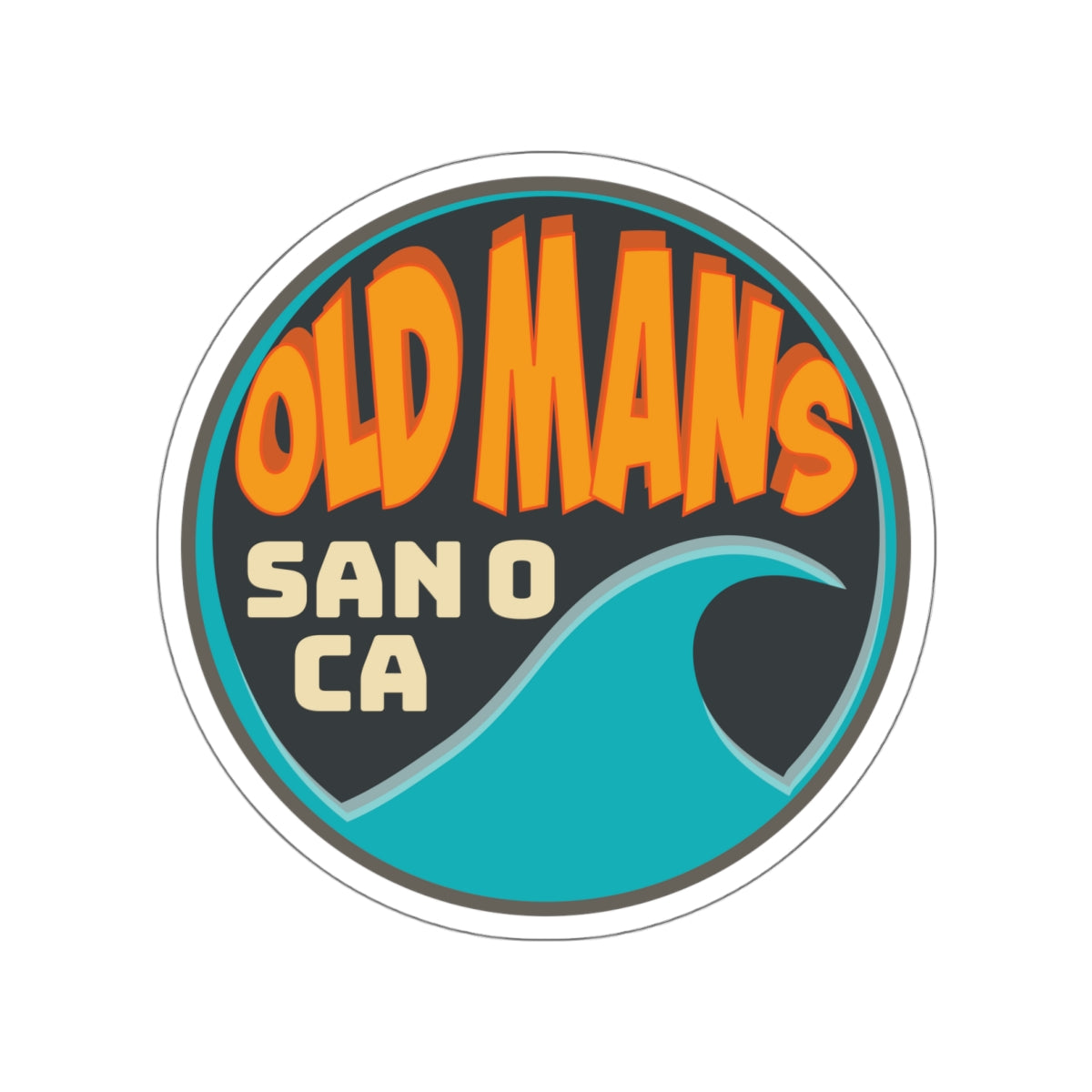 Old Man's San O Sticker