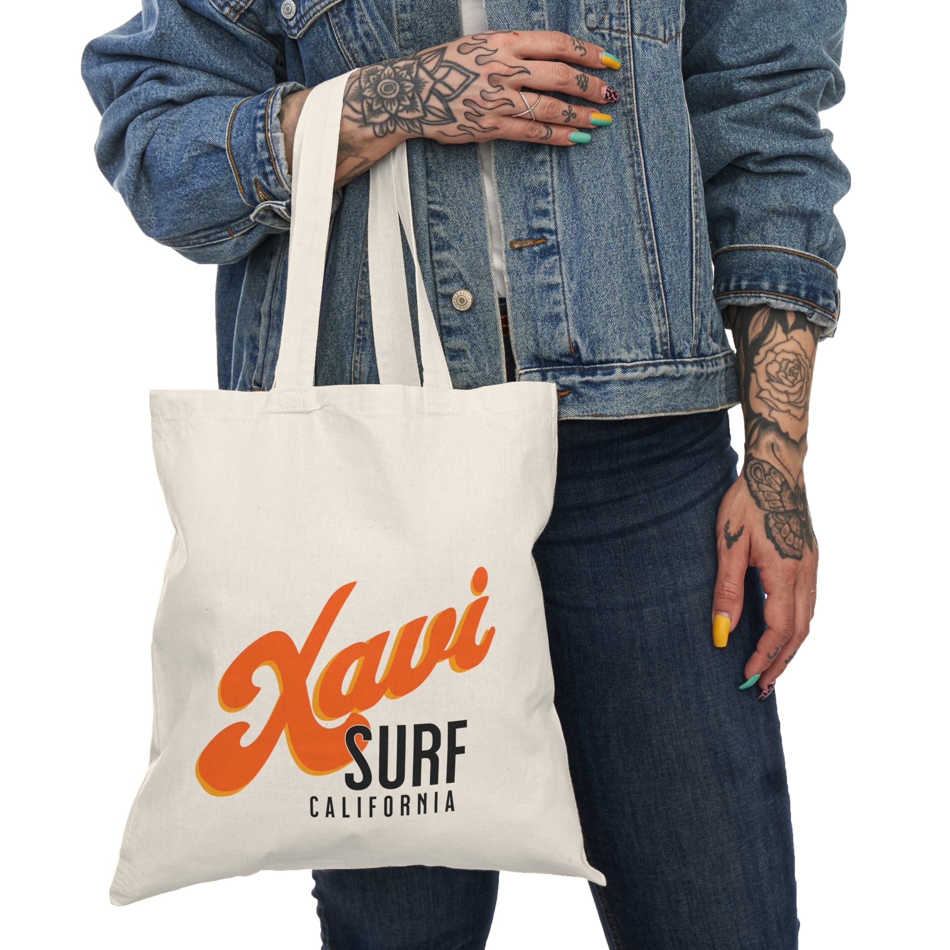 Xavi Surf Natural Tote Bag