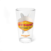 Jet Point Pint Glass