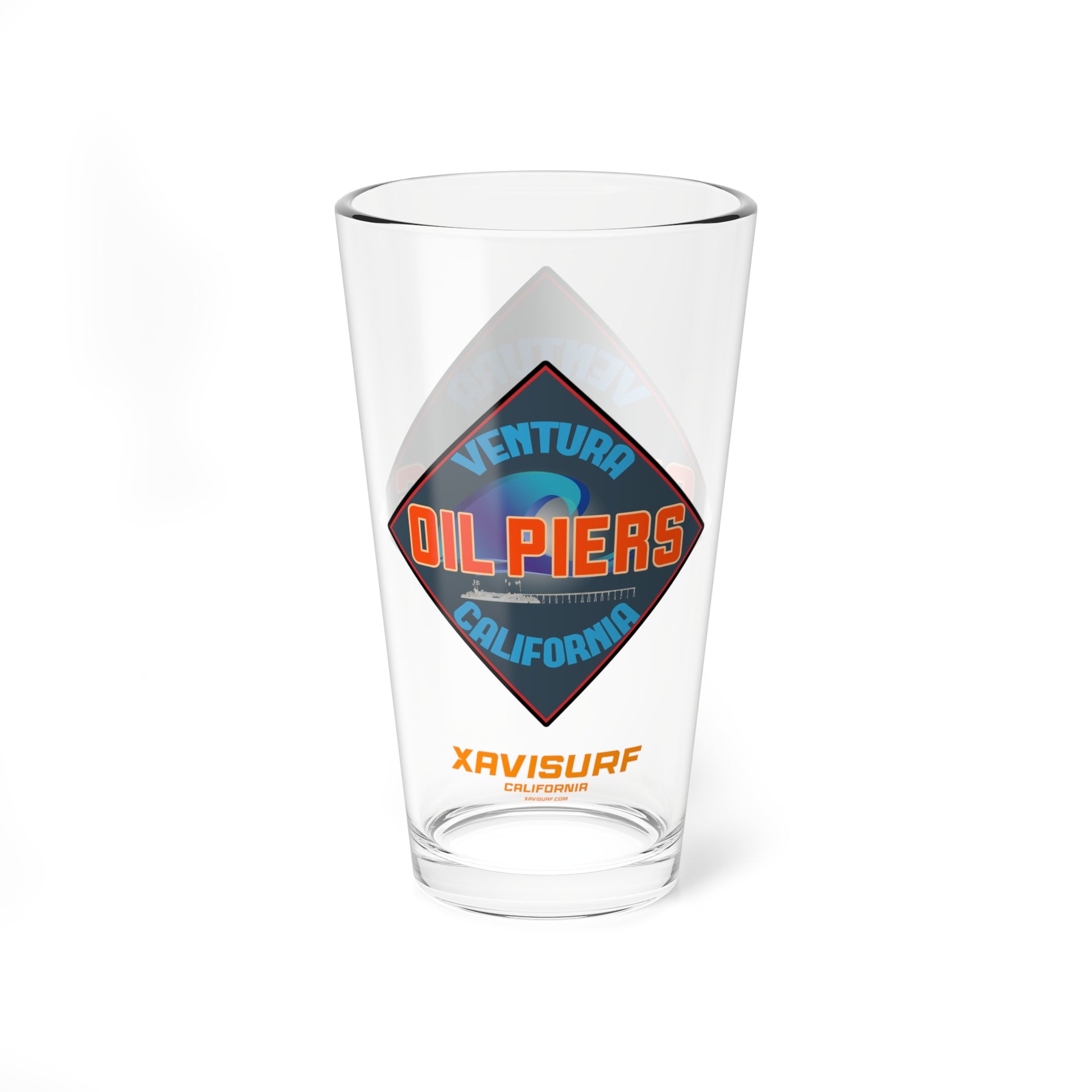 Oil Piers Pint Glass