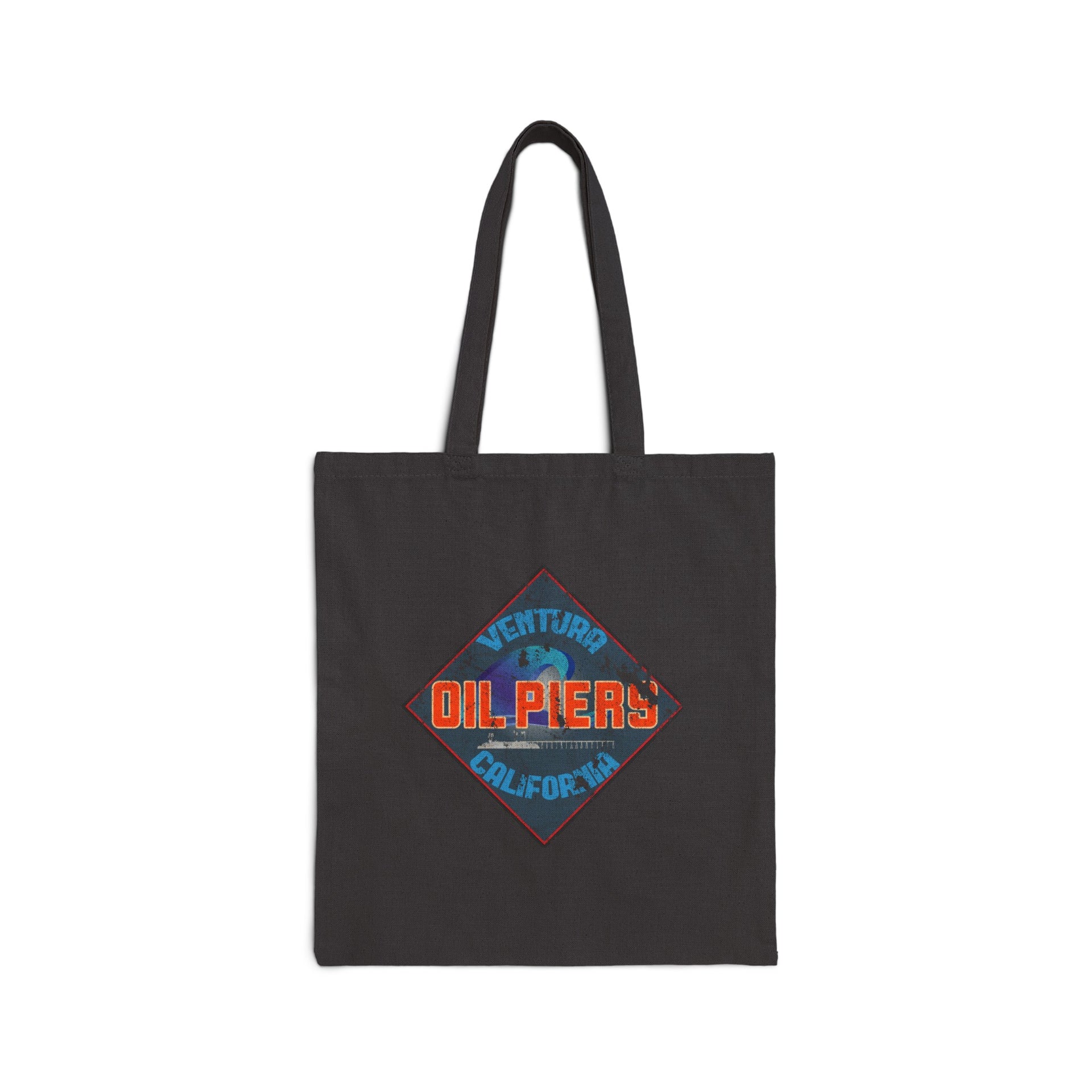 Oil Piers Canvas Tote Bag