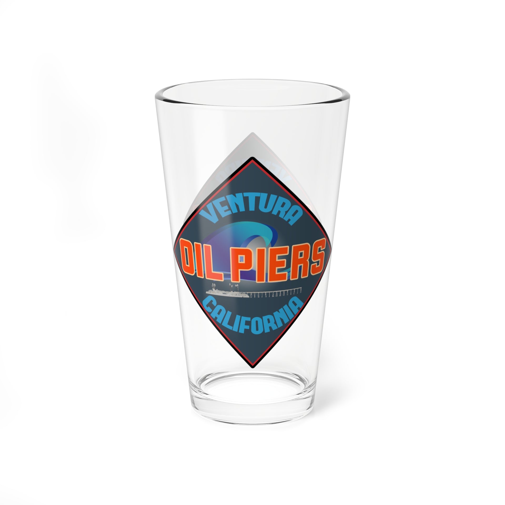 Oil Piers Pint Glass