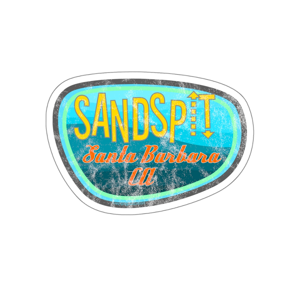 Sandspit Sticker