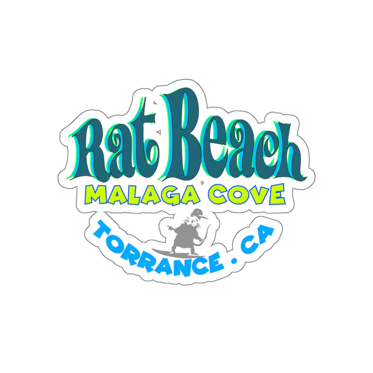 RAT Beach Sticker