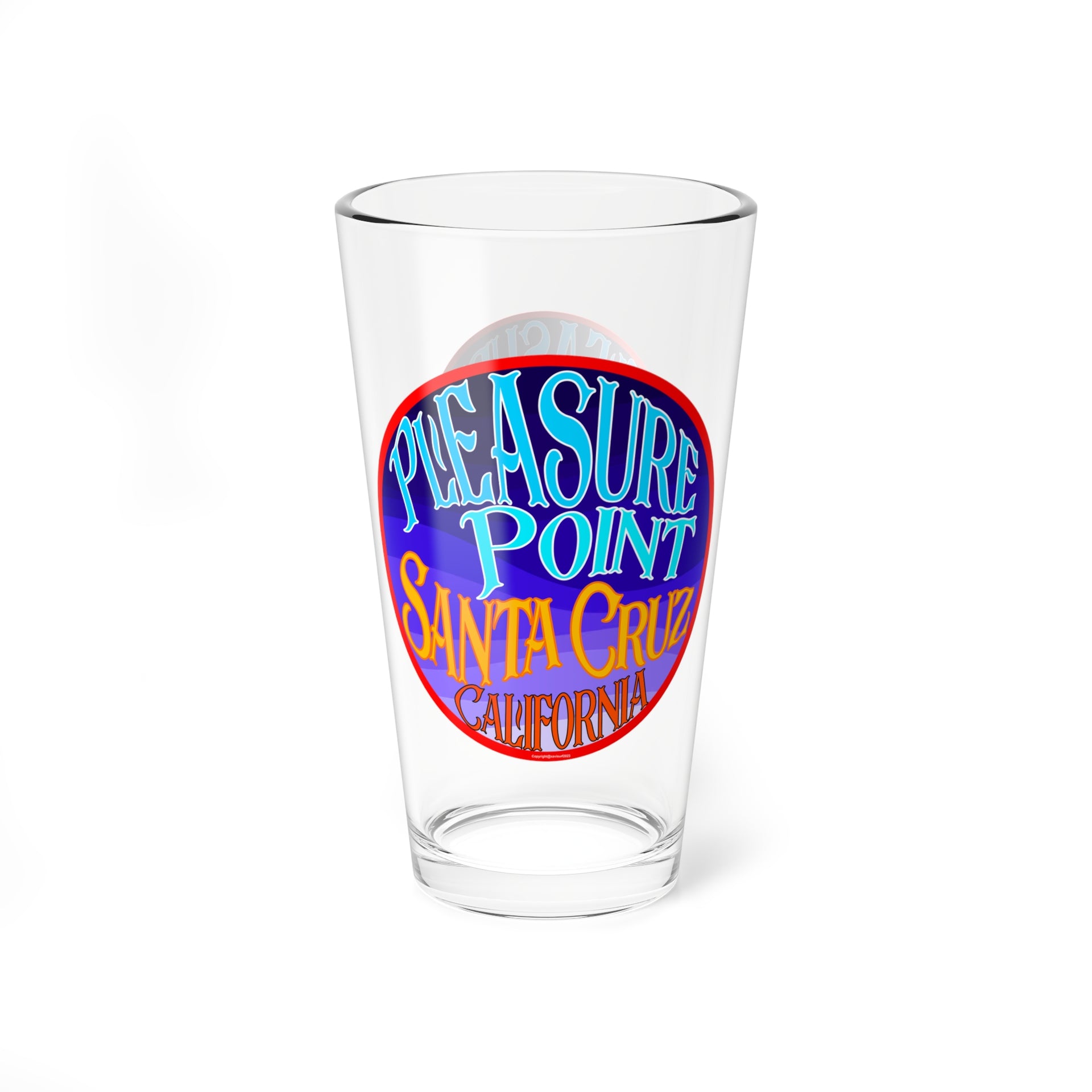 Pleasure Point Pint Glass