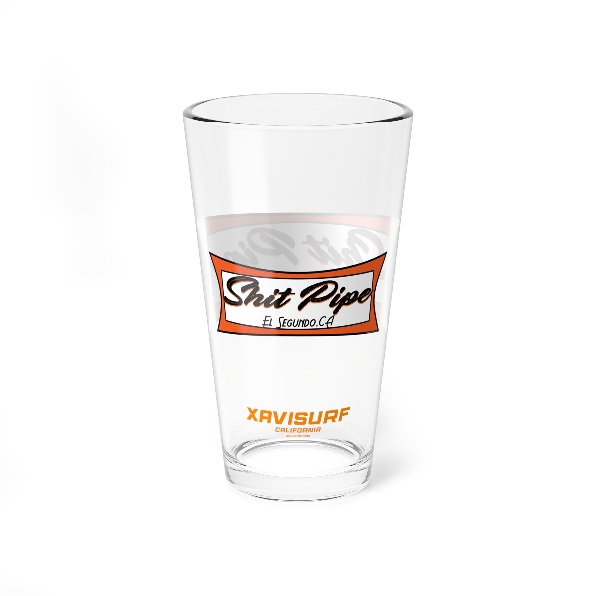 Shit Pipe PInt Glass