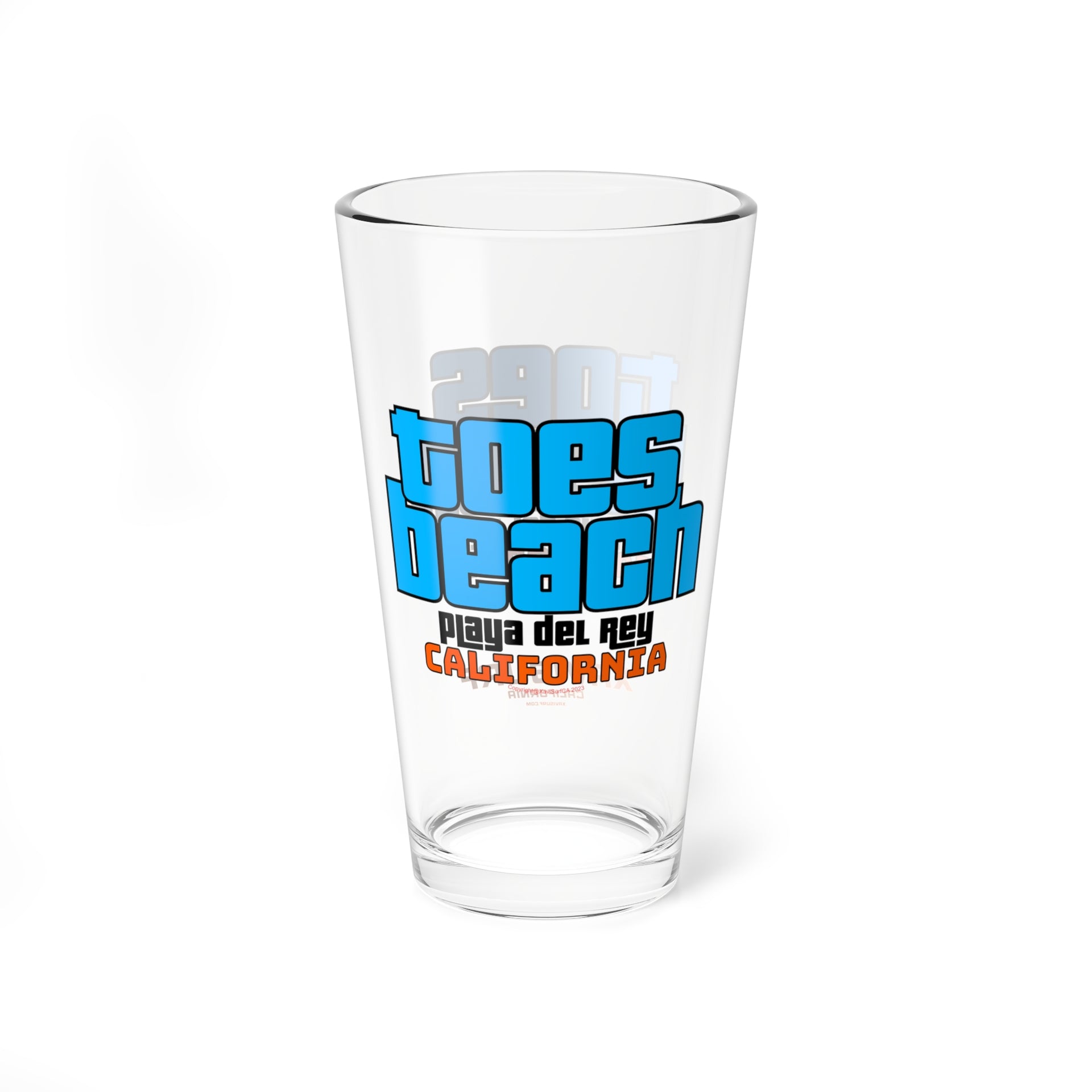 Toes Beach Pint Glass